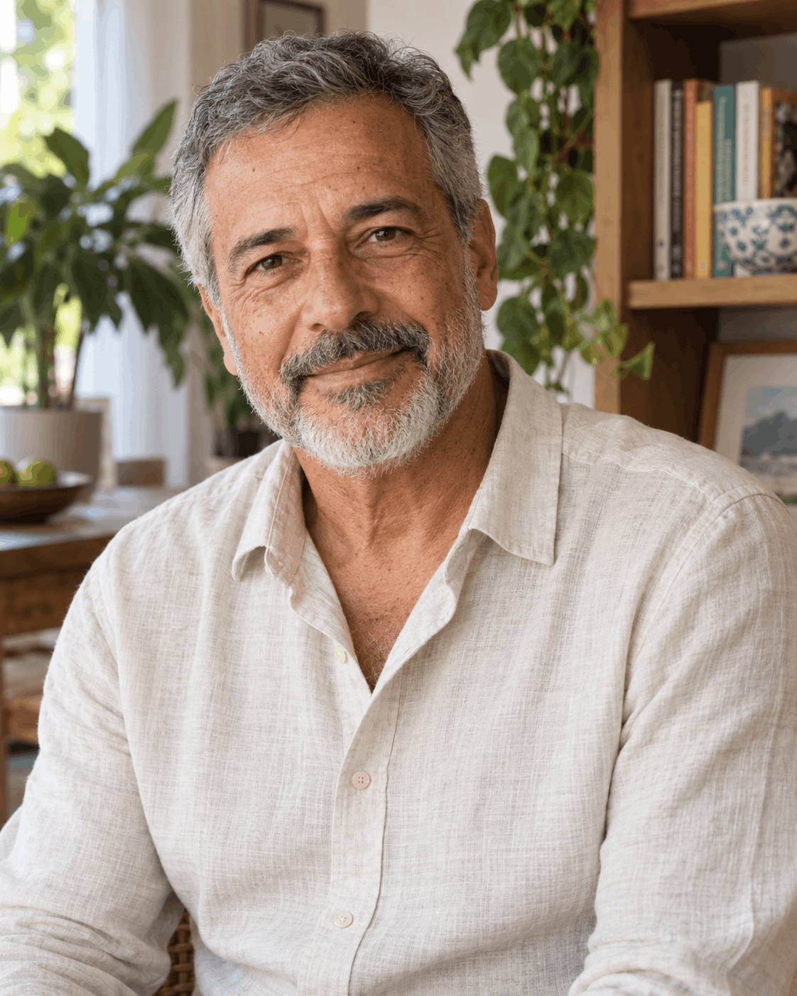 Augusto, o anfitrião da coleção Viva com Augusto.